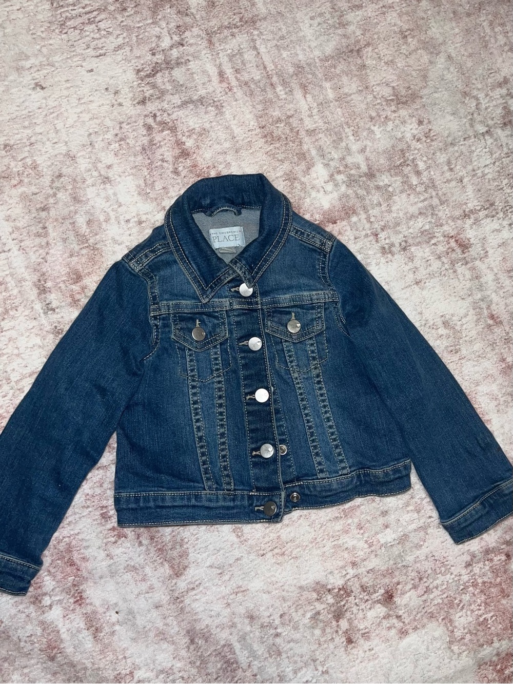 The Children's Place Dark Blue Denim Jacket Jean jacket 4T